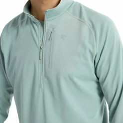 Arc'teryx Men's Delta 1/2 Zip Stone Green