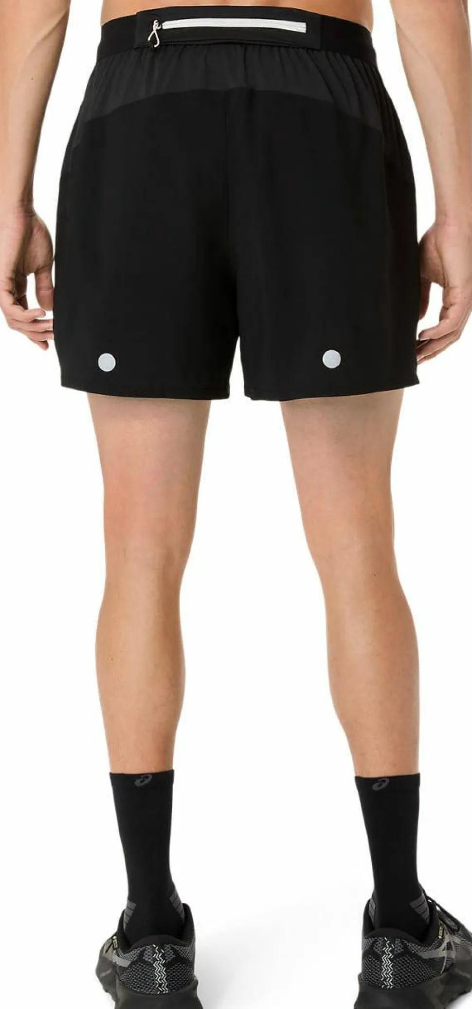 Asics Men's Fujitrail All Over Print 5in Shorts Performance Black/Carbon/Cream