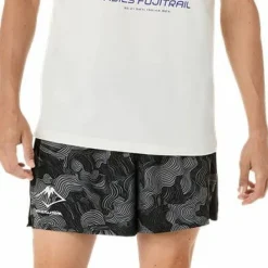 Asics Men's Fujitrail Logo Short Sleeve Top Cream/Cobalt Burst/Cool Grey