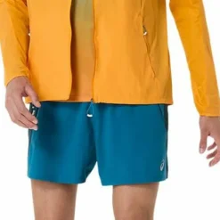 Asics Men's Road Packable Jacket Yamabuki/Aegean Blue