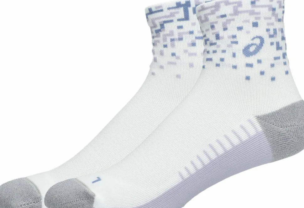 Asics Performance Run Sock Quarter Brilliant White/Lilac Hint/Bluebell
