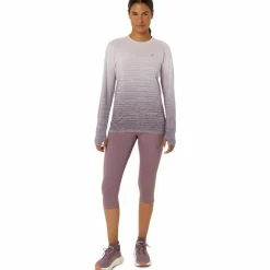 Asics Women's Road High Waist Capri Tight Dusty Mauve