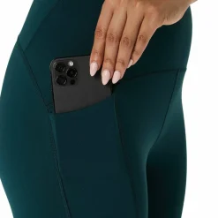 Asics Women's Road High Waist Capri Tight Saxon Green
