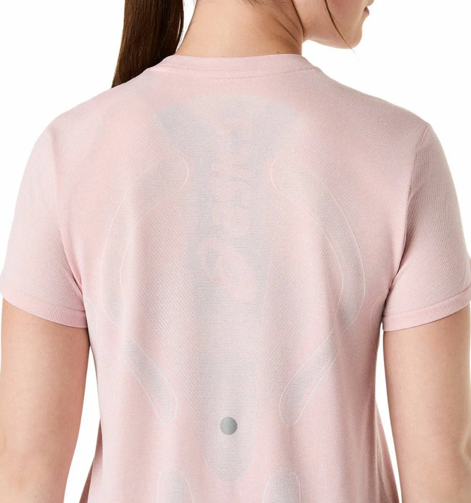 Asics Women's Road Seamless Short Sleeve Top Morganite/Crystal Pink