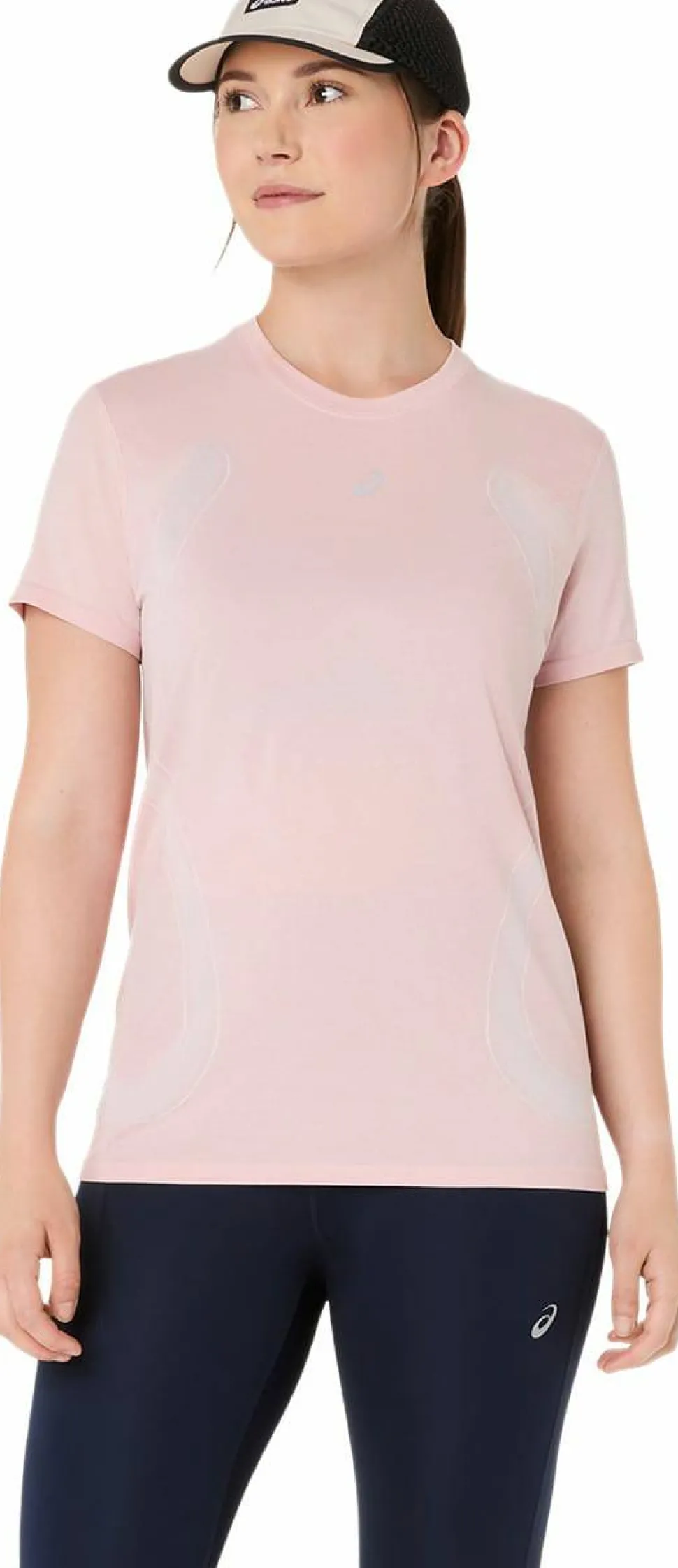 Asics Women's Road Seamless Short Sleeve Top Morganite/Crystal Pink