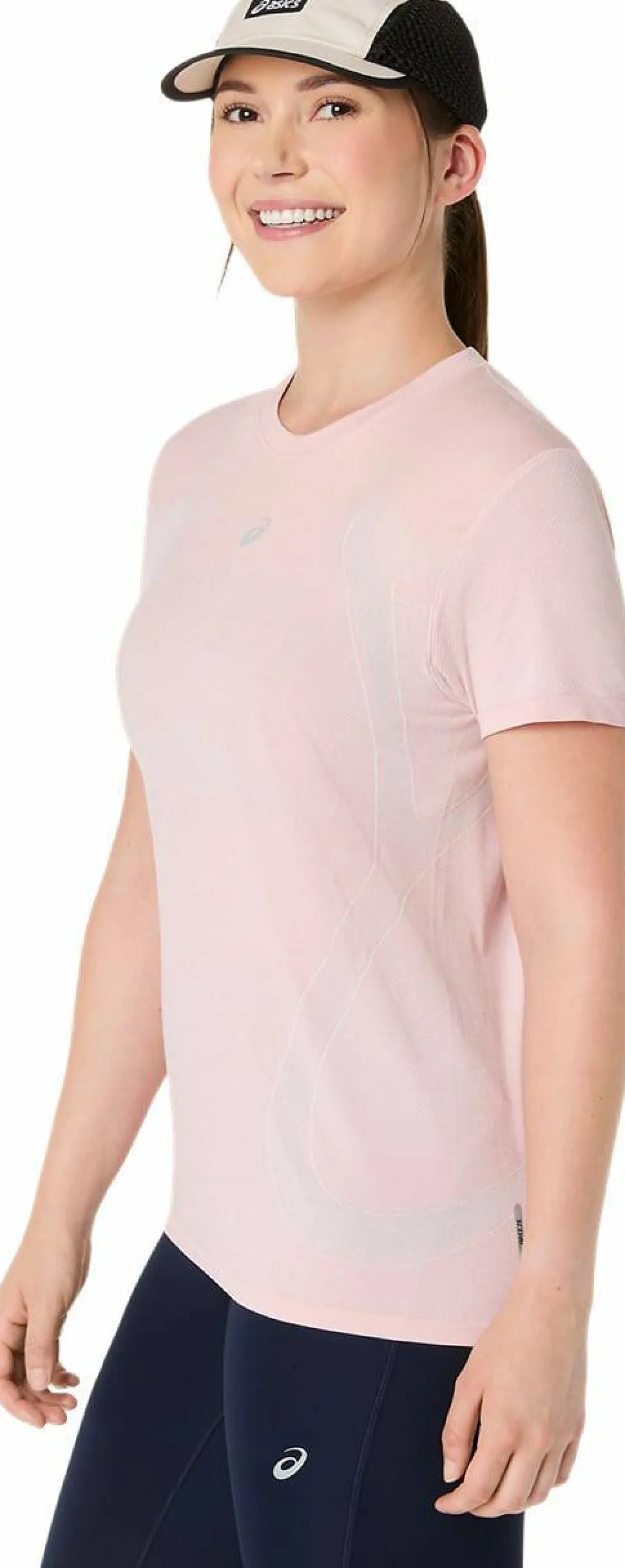 Asics Women's Road Seamless Short Sleeve Top Morganite/Crystal Pink