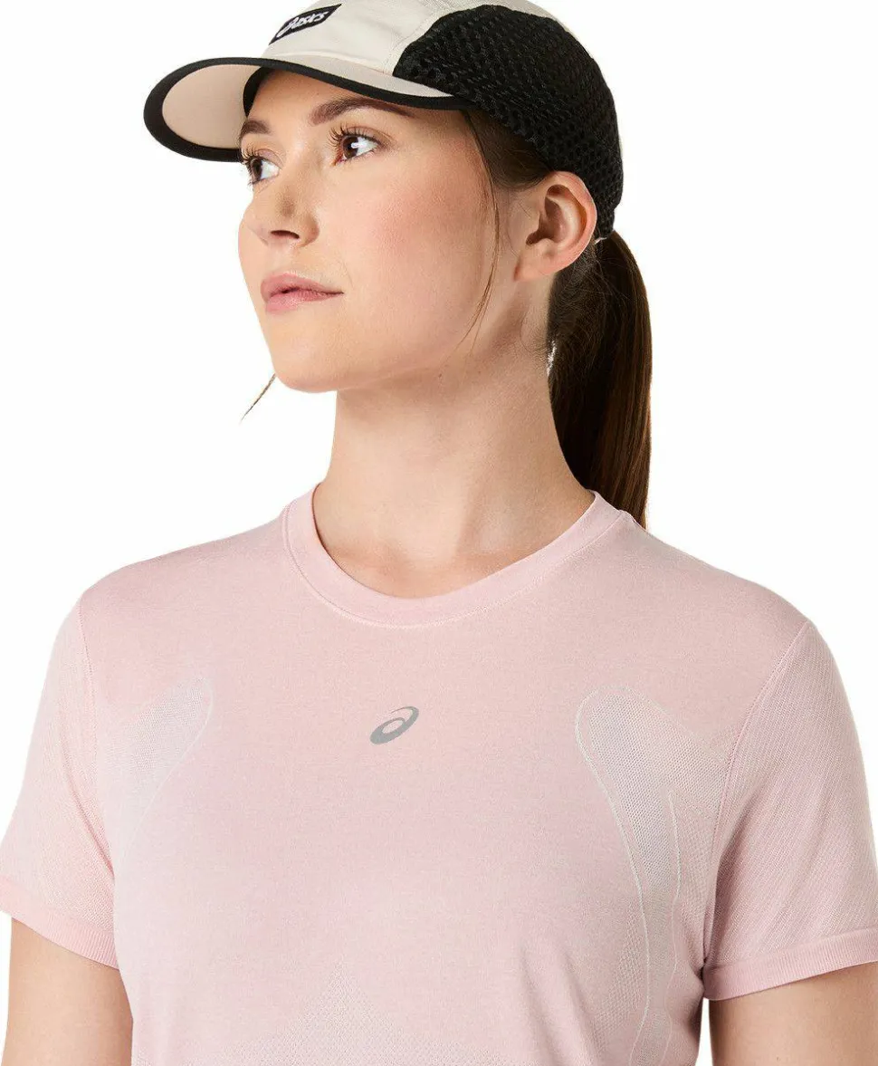 Asics Women's Road Seamless Short Sleeve Top Morganite/Crystal Pink
