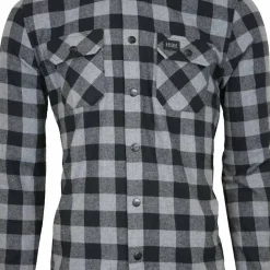 Avignon Unisex AFTER Hunt Flannel Shirt Grey/Black