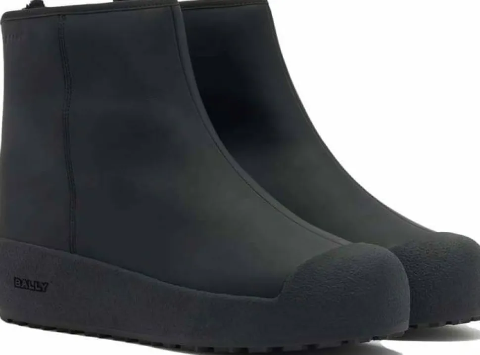 Bally Men's Guard Iii Calf Rubber-Coated Black