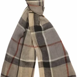 Barbour Women's Welton Tartan Scarf Stone Dress Tartan