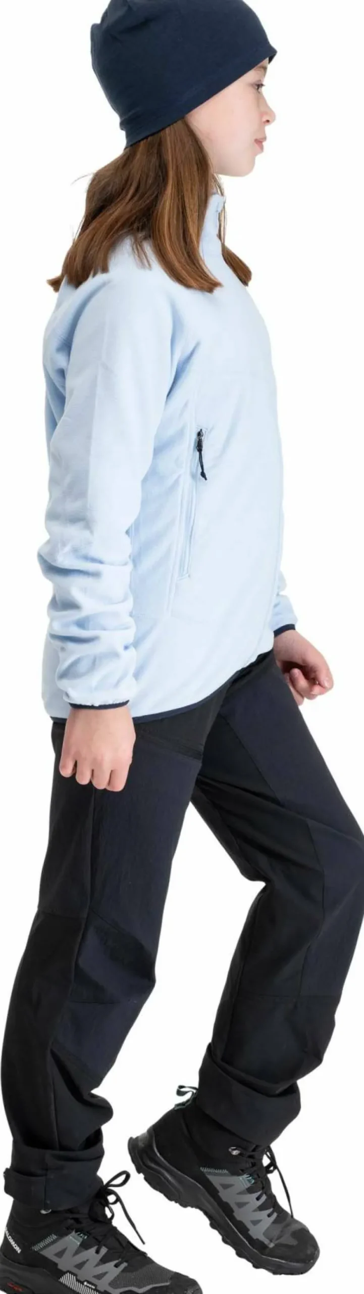Bergans Juniors' Fleece Midlayer Jacket Cool Blue