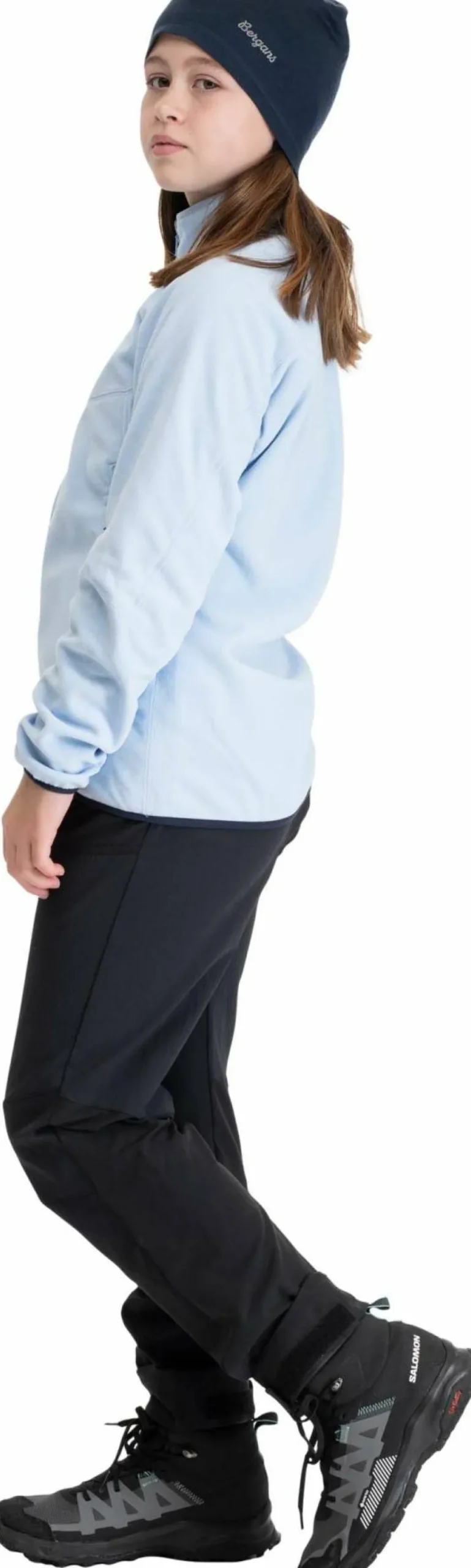 Bergans Juniors' Fleece Midlayer Jacket Cool Blue