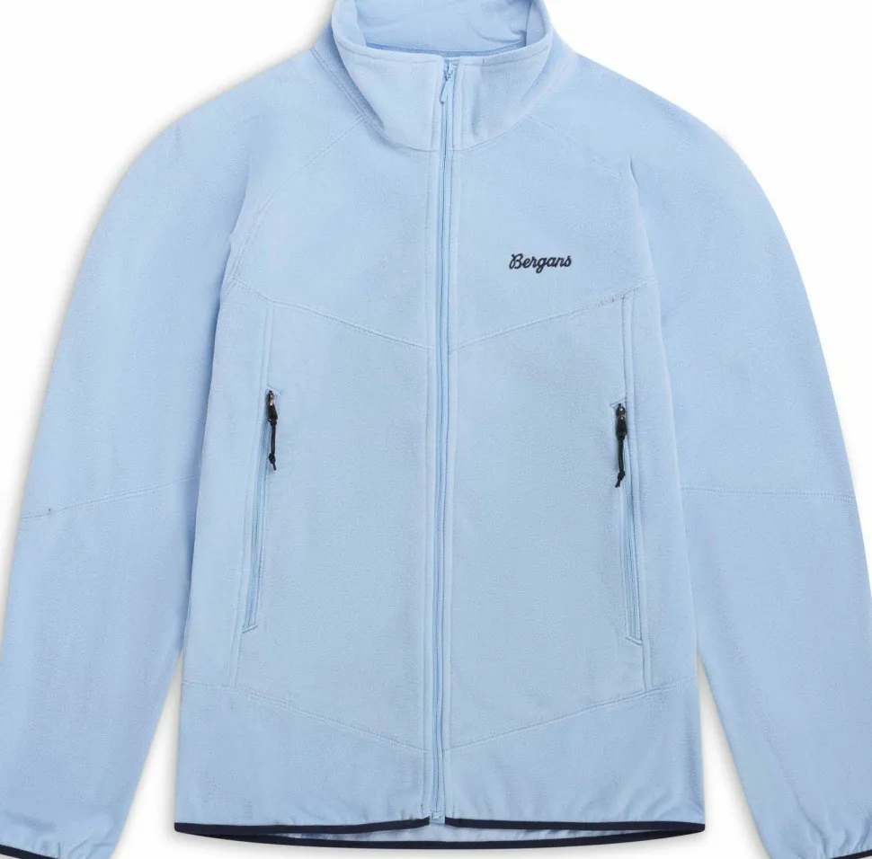 Bergans Juniors' Fleece Midlayer Jacket Cool Blue