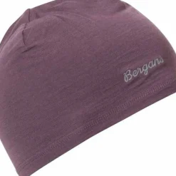 Bergans Juniors' Wool Beanie Dark Ruby Purple
