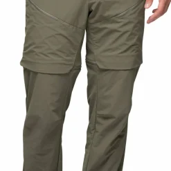 Bergans Men's Convertible Zip-Off Softshell Pants Green Mud