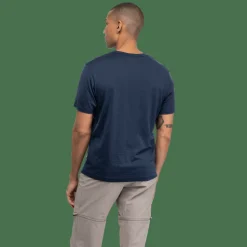 Bergans Men's Logo Merino Tee Navy Blue