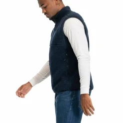 Bergans Men's Lunnan Pile Fleece Vest Navy Blue