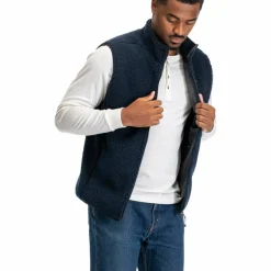 Bergans Men's Lunnan Pile Fleece Vest Navy Blue