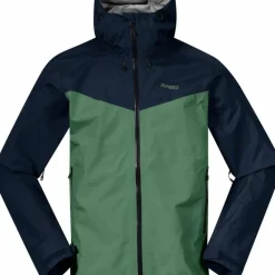Bergans Men's Skarlight 3L Shell Jacket Dark Jade Green/Navy Blue