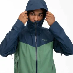 Bergans Men's Skarlight 3L Shell Jacket Dark Jade Green/Navy Blue