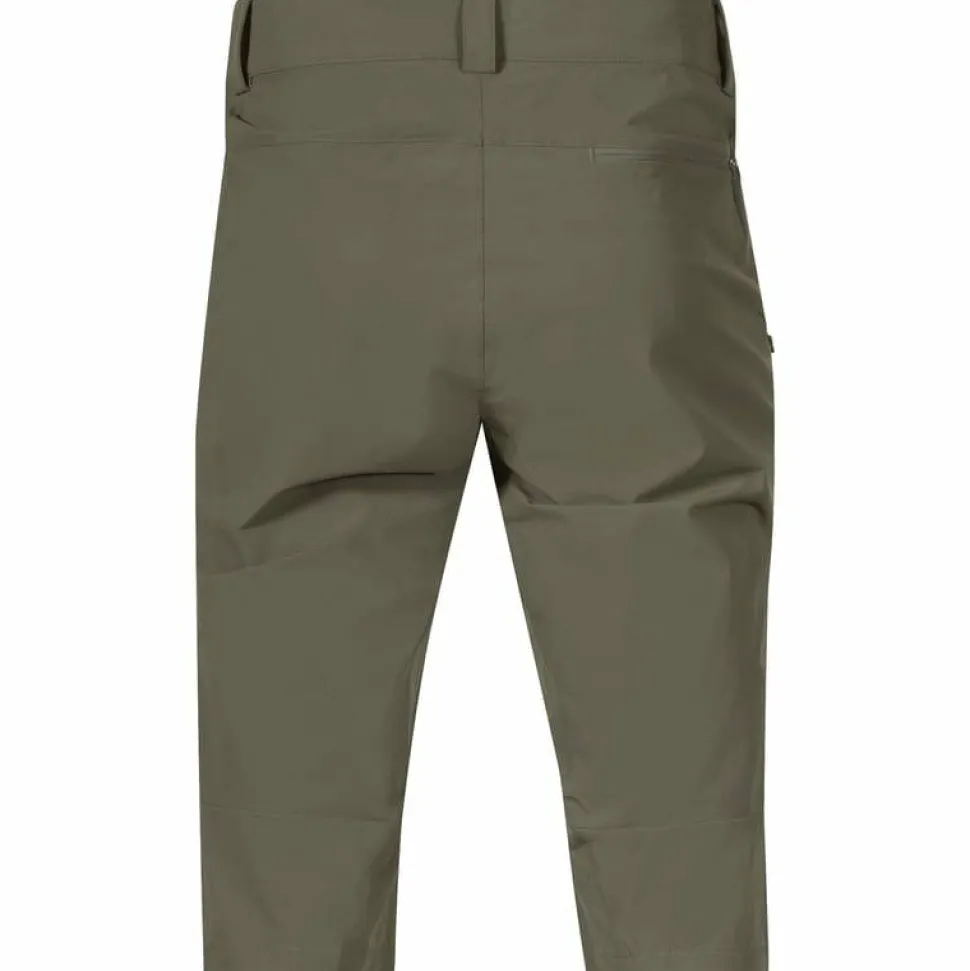 Bergans Men's Vandre Light Softshell Long Shorts Green mud