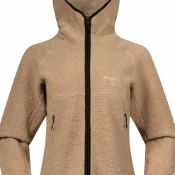 Bergans Women's Vaagaa Merino Terry Midlayer Hoodie Sandstone