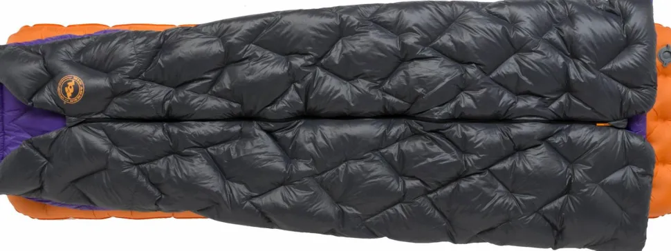 Big Agnes Fly Creek Ul Zip Quilt 50 (850 Rds Downtek) Long Asphalt/royal Purple