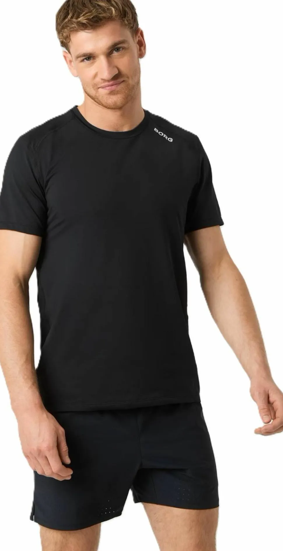 Björn Borg Men's Borg Athletic T-Shirt Black Beauty