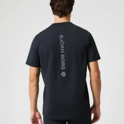 Björn Borg Men's Borg Running Perforated T-Shirt Black Beauty