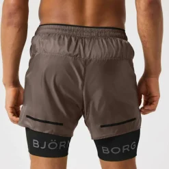 Björn Borg Men's Borg Running Shorts 2 In 1 Falcon