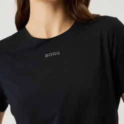 Björn Borg Women's Borg Performance Feather T-Shirt Black Beauty