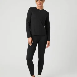 Björn Borg Women's Borg Running Feather Long Sleeve T-Shirt Black Beauty