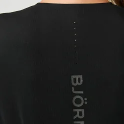 Björn Borg Women's Borg Running Feather Long Sleeve T-Shirt Black Beauty