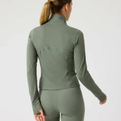 Björn Borg Women's Borg Soft Zip Midlayer Agave Green