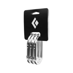Black Diamond Oval Keylock Carabiner 3-Pack Polished