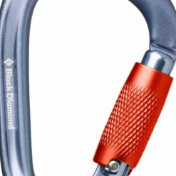 Black Diamond Pearlock Twistlock Carabiner Gray