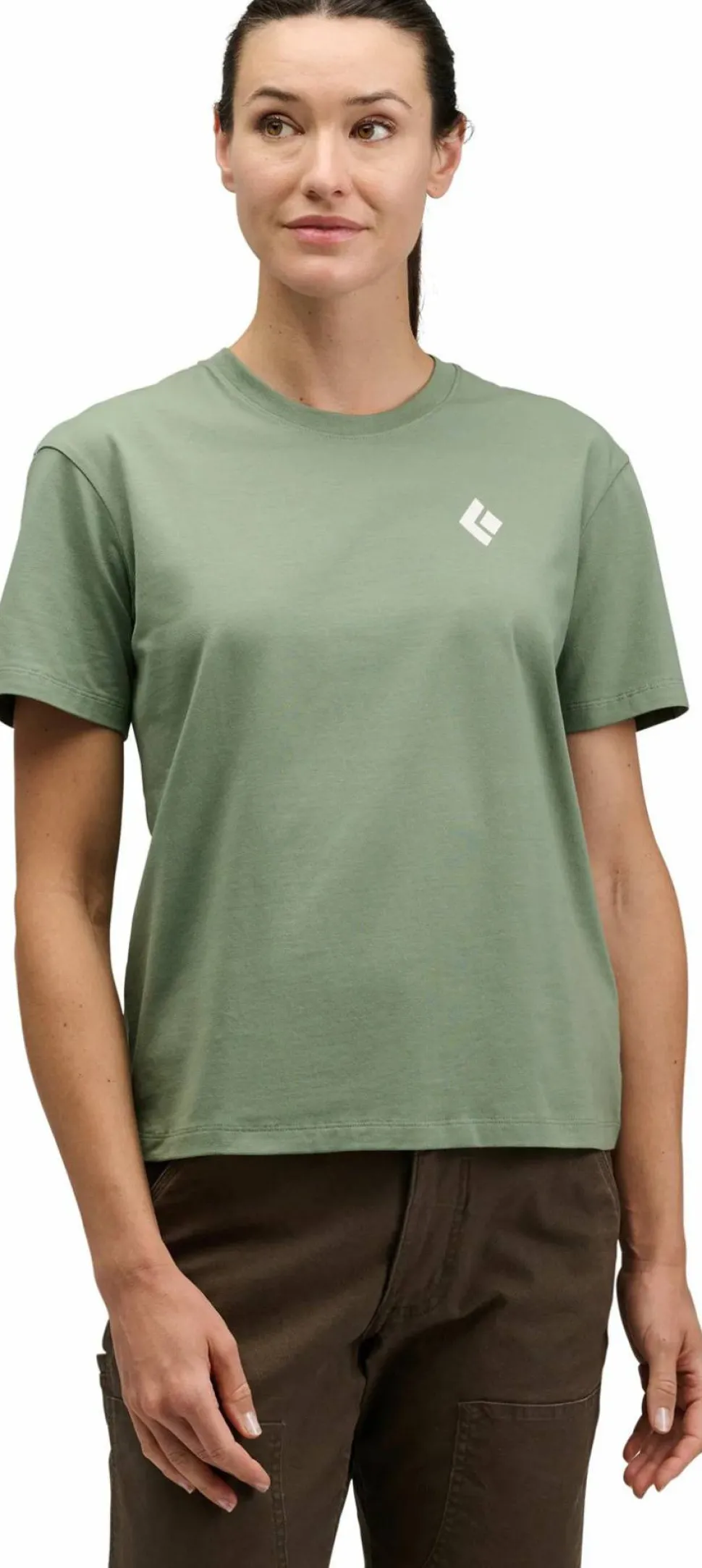 Black Diamond Women's Equipment For Alpinist Ss Tee Laurel Green