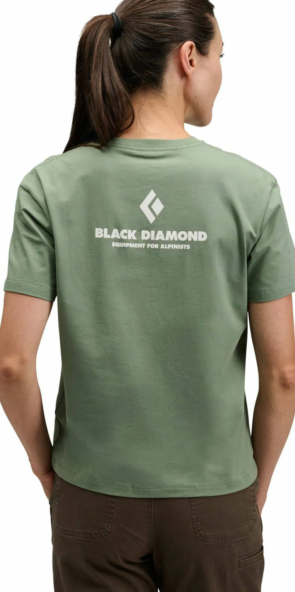 Black Diamond Women's Equipment For Alpinist Ss Tee Laurel Green