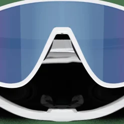 Bliz A004 Matte White/Blue Mirror