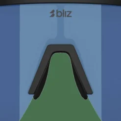 Bliz P004 Matte Black/Blue Mirror