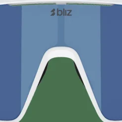Bliz P001s Matte White/Grey Blue Mirror