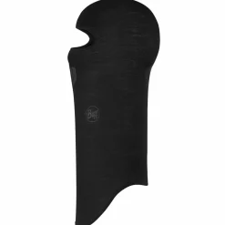 Buff Lightweight Merino Wool Balaclava Solid Black