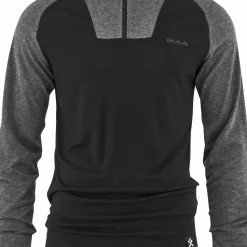 Bula Men's Retro Merino Wool Halfzip Sweater Black