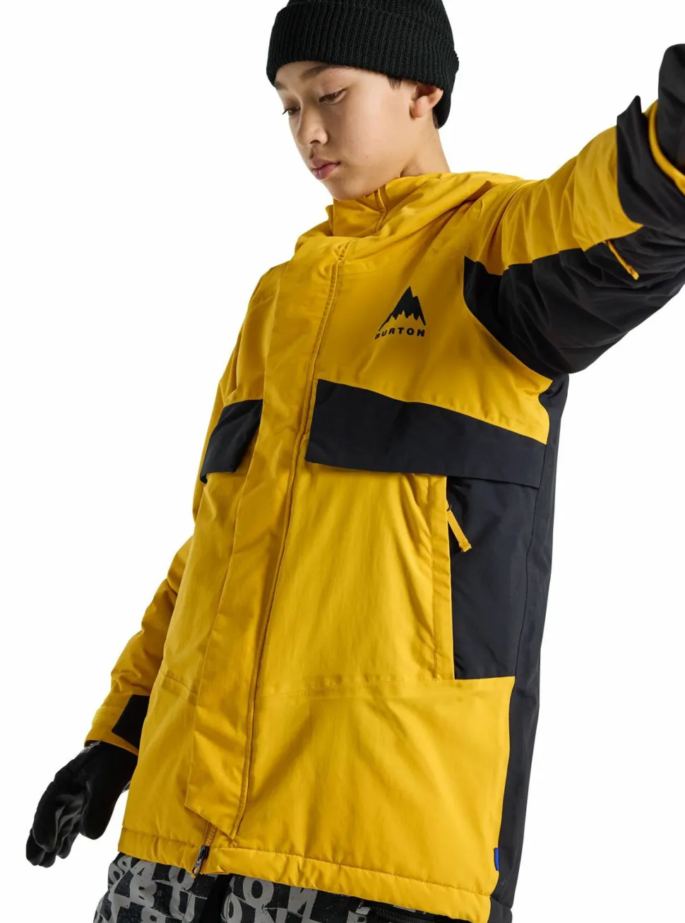 Burton Kids Ascutney Jacket Goldenrod/true Black