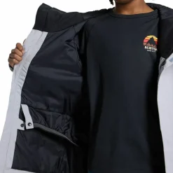 Burton Kids Skimmer Jacket Silver Sconce/true Black