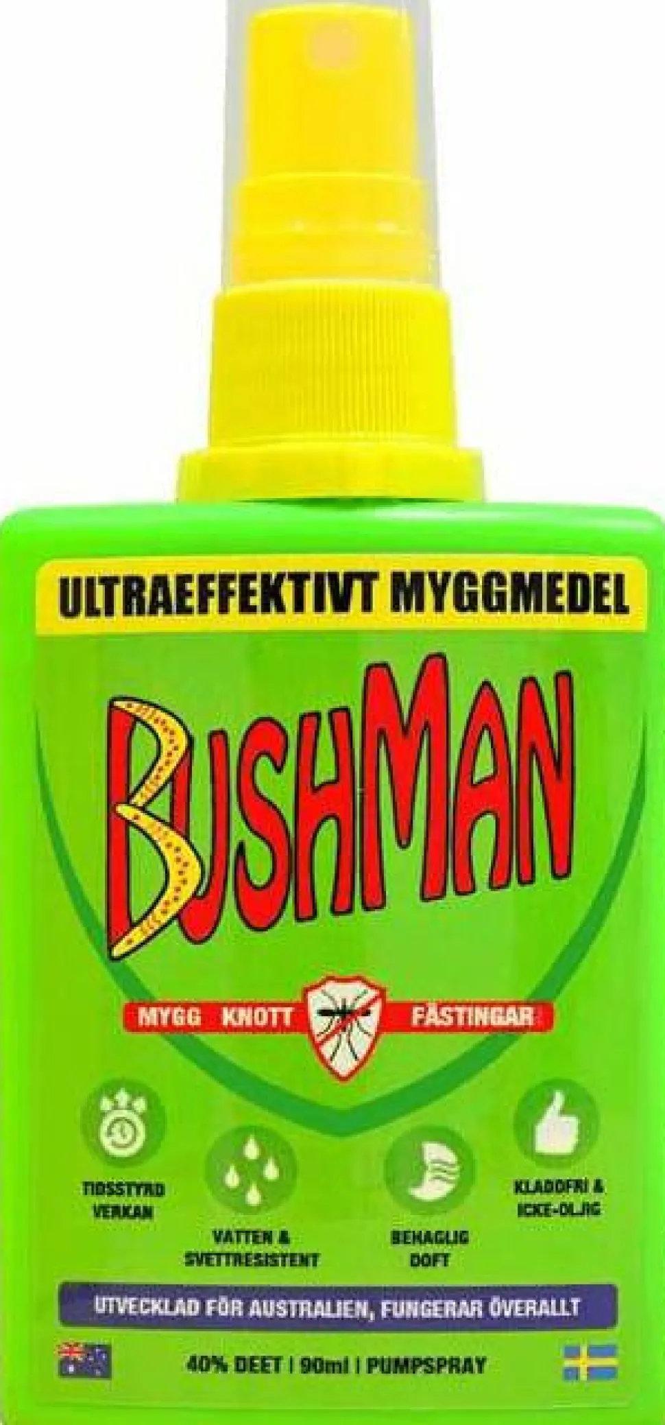 Bushman Mosquito Spray 90 ml Yellow