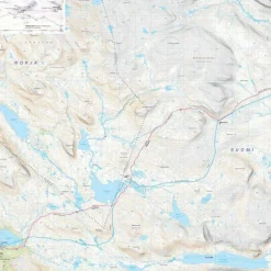 Calazo förlag Haltin Reitti 1:25 000 Alpine map