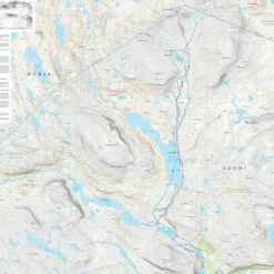 Calazo förlag Haltin Reitti 1:25 000 Alpine map