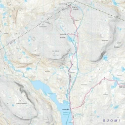 Calazo förlag Haltin Reitti 1:25 000 Alpine map