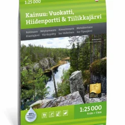 Calazo förlag Kainuu: Vuokatti, Hiidenportti & Tiilikkajärvi 1:25 000 Topographic map